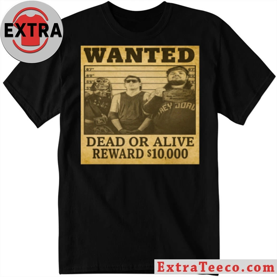 Official WANTED Dead Or Alive Reward 10 000 T-shirt