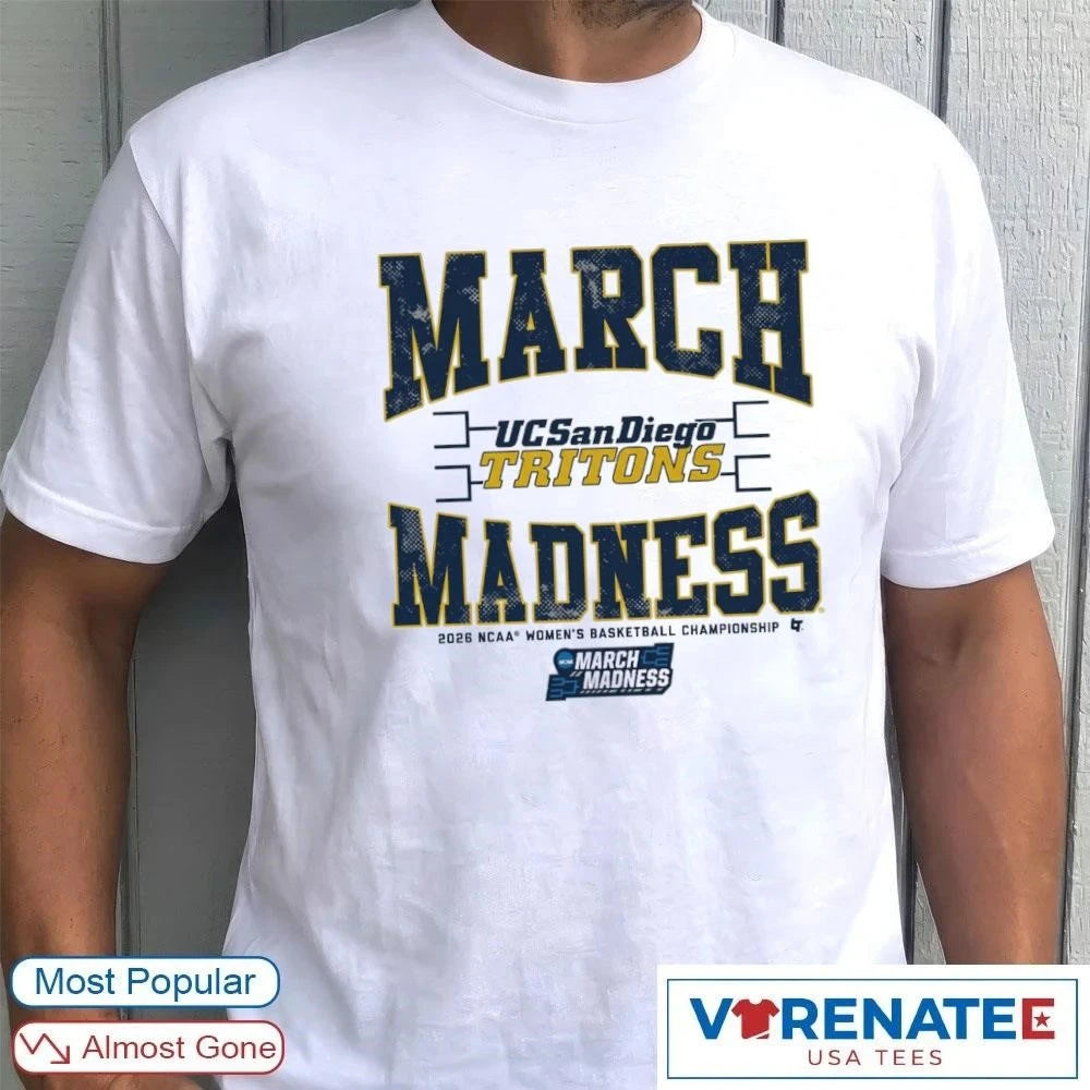 Official WBB 2026 NCAA Women’s Basketball Championship March Madness UC San Diego Tritons T-Shirt