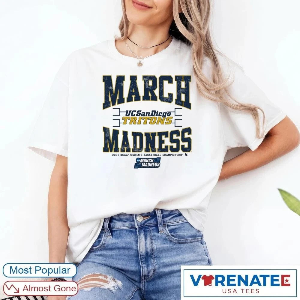 Official WBB 2026 NCAA Women’s Basketball Championship March Madness UC San Diego Tritons T-Shirt