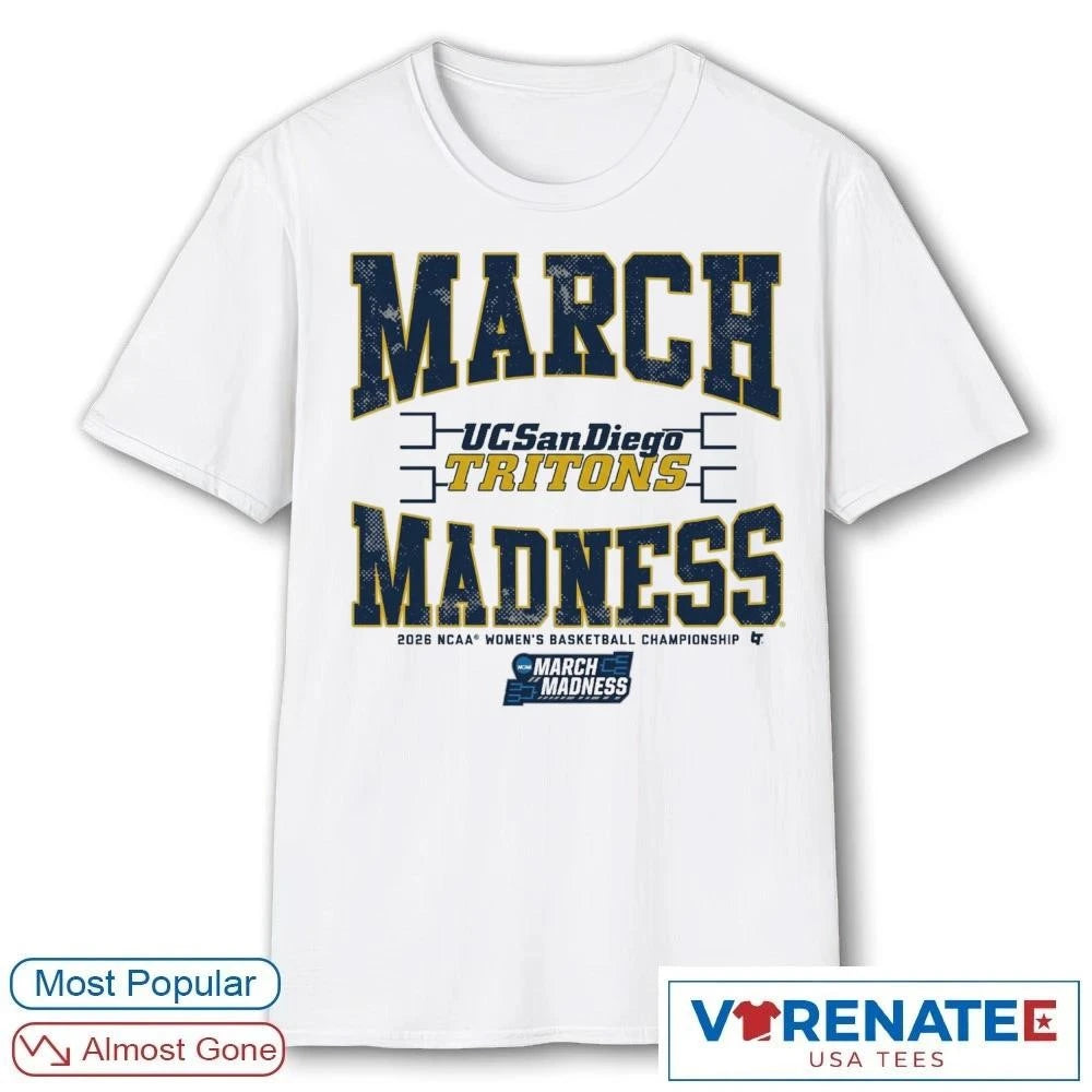 Official WBB 2026 NCAA Women’s Basketball Championship March Madness UC San Diego Tritons T-Shirt