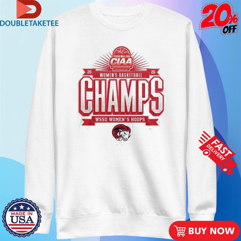 Official WSSU Women’s Hoops 2026 Basketball Champions Shirts