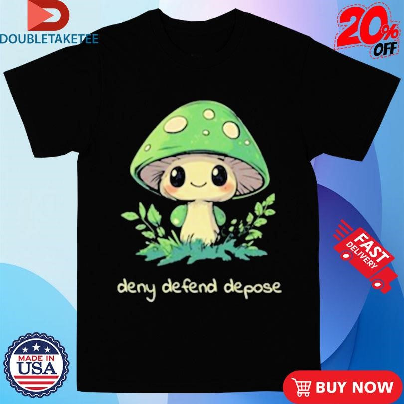 Official Walter Masterson Deny Defend Depose Mushroom Luigi Mangione Shirts