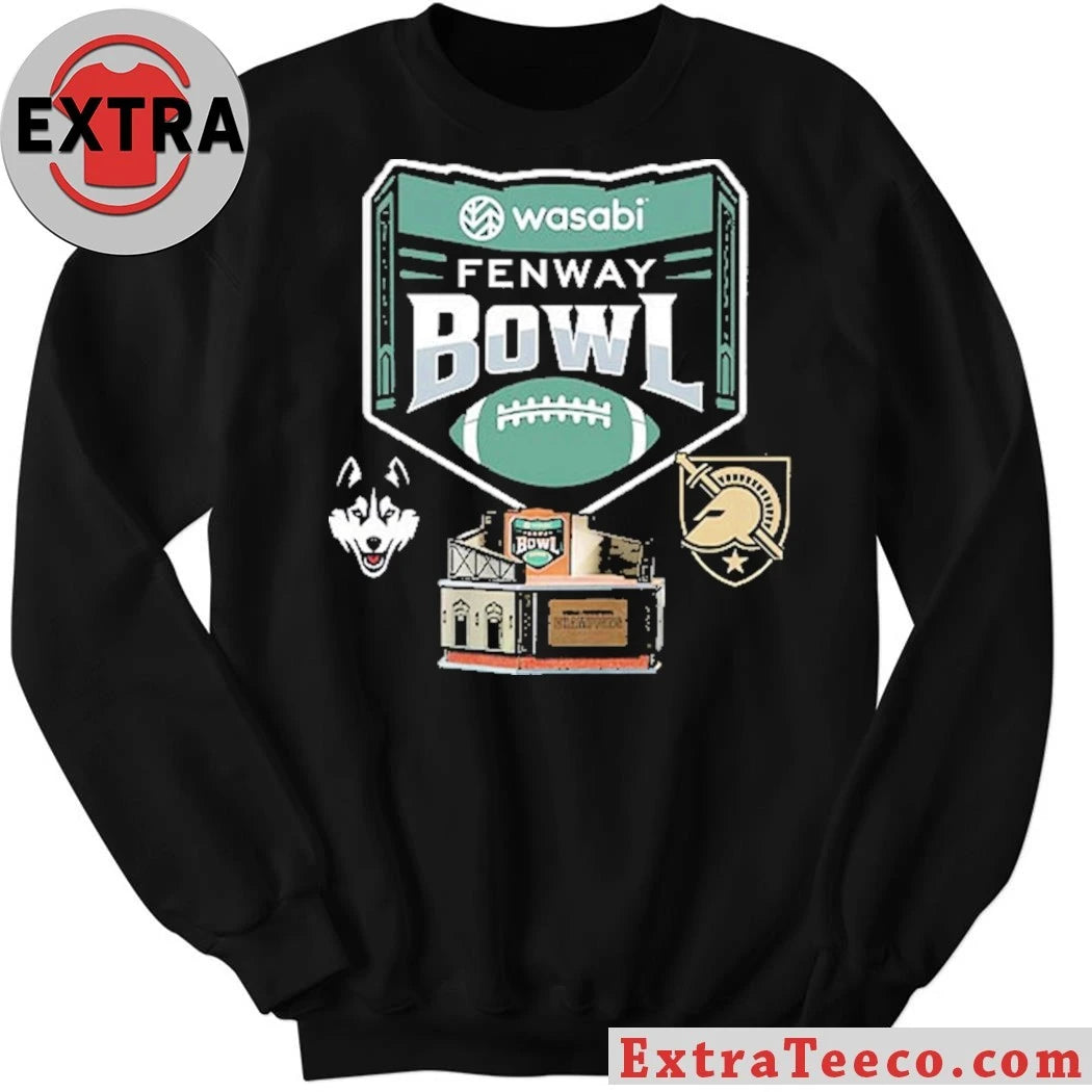 Official Wasabi Fenway Bowl UConn Huskies Versus Army Black Knights Bowl Season College Football 2025 2026 Logo Shirt