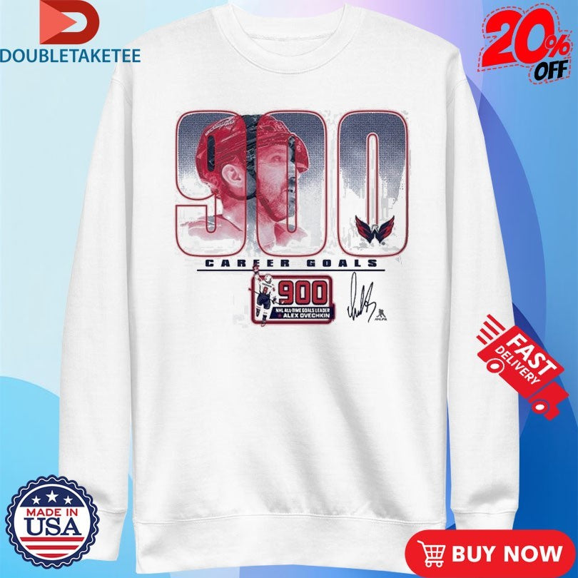 Official Washington Capitals Alexander Ovechkin 900th Career Goal NHL Signature Shirts