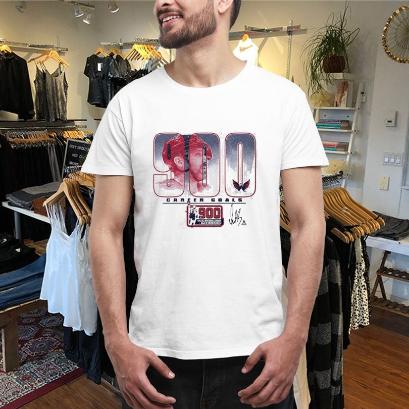 Official Washington Capitals Alexander Ovechkin 900th Career Goal NHL Signature Shirts