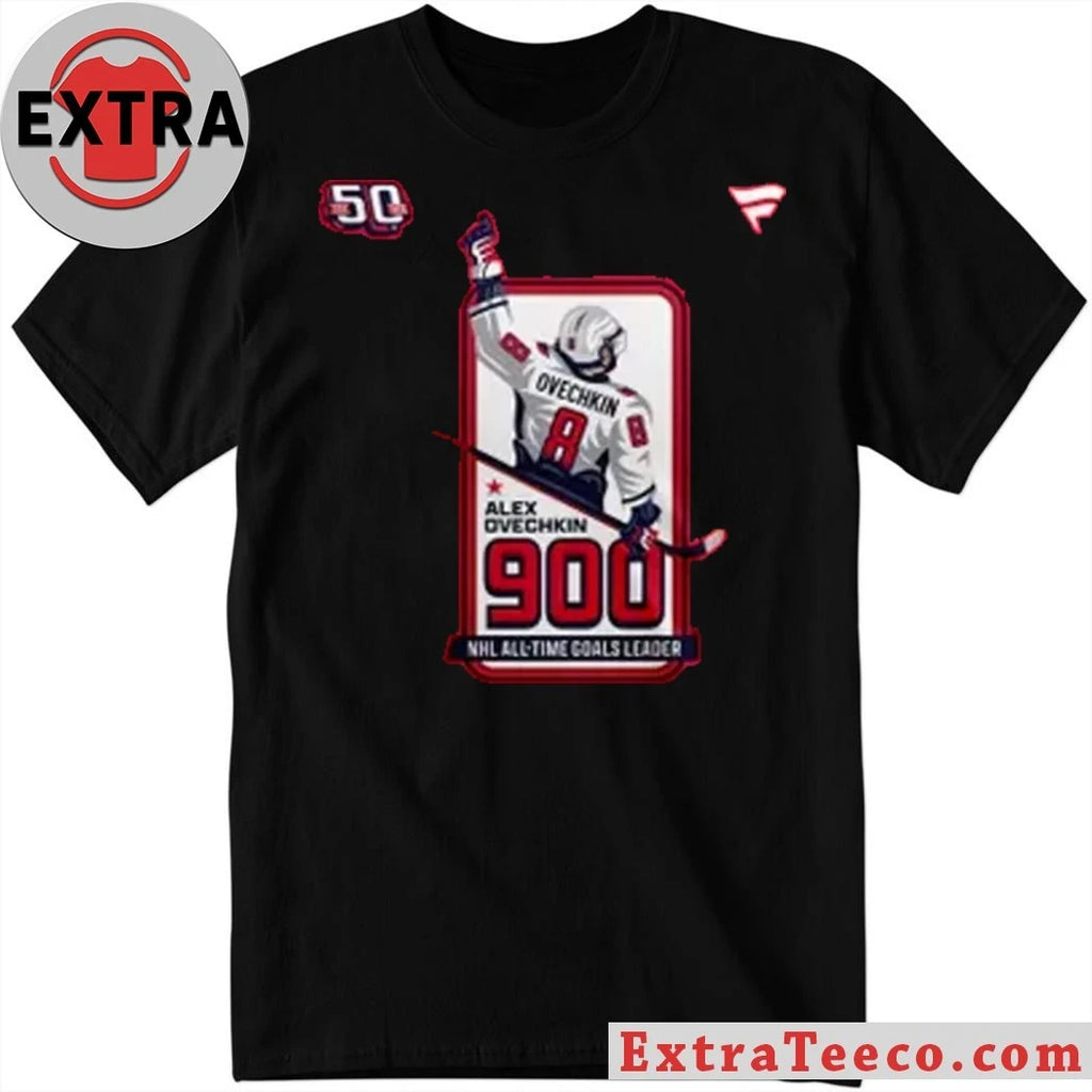 Official Washington Capitals Alexander Ovechkin NHL All-Time Leading Goal Scorer Cross Sticks Shirt