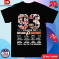 Official Washington Commanders 93 Years Of 1932 2025 Redskins Thank You For The Memories Signatures Shirts