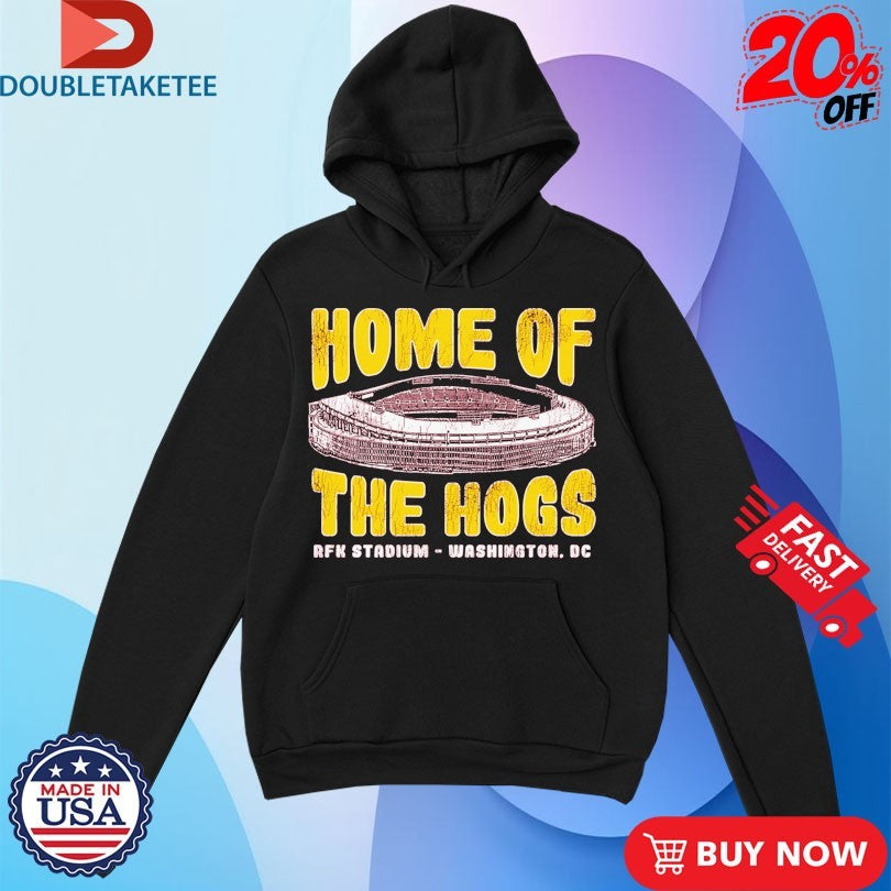 Official Washington Commanders Home Of The Hogs RFK Stadium Shirts