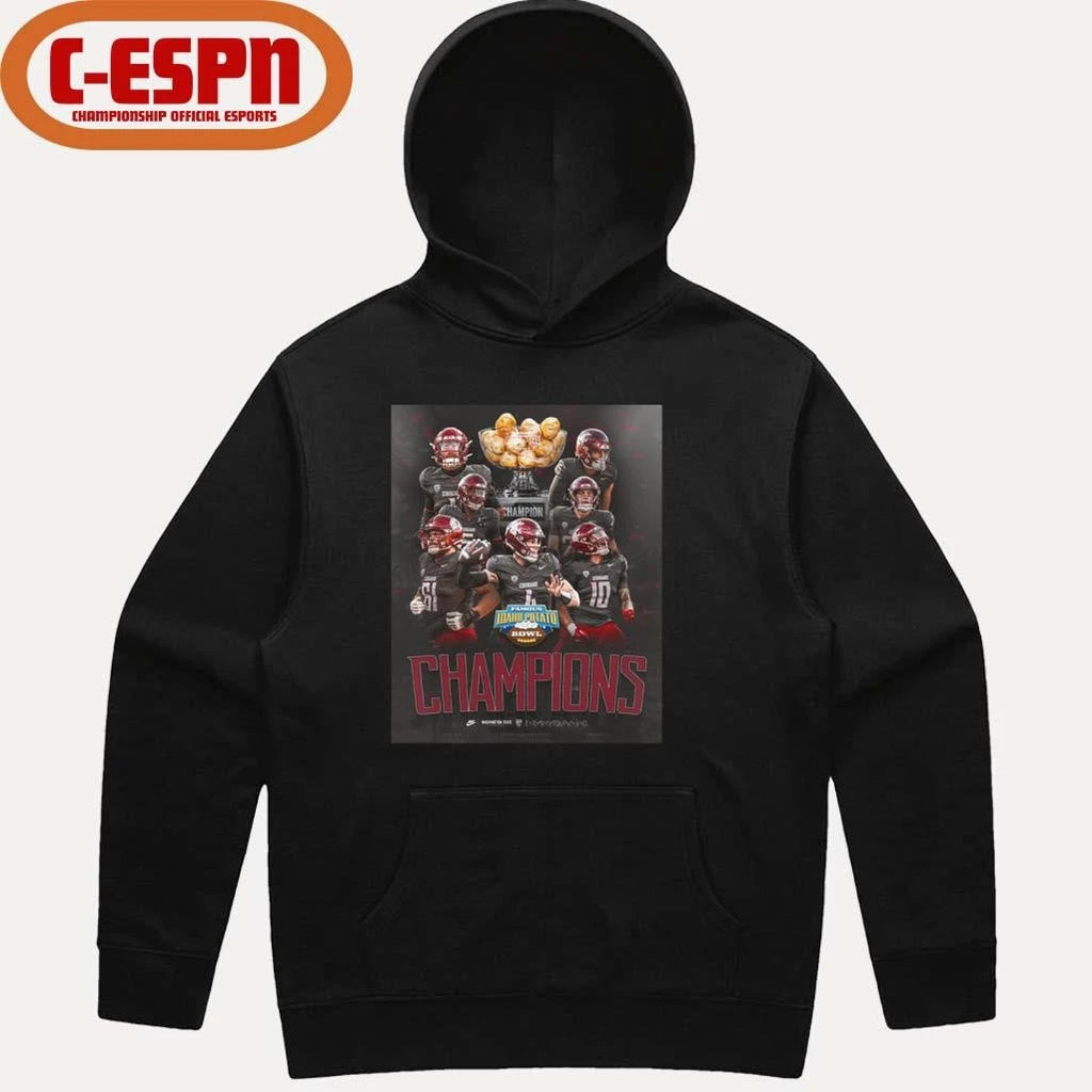 Official Washington State Cougars Team 2025 Idaho Potato Bowl Champions Poster Shirt