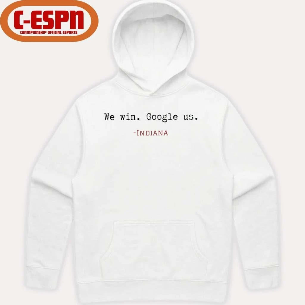 Official We Win, Google Us Indiana Football Shirt