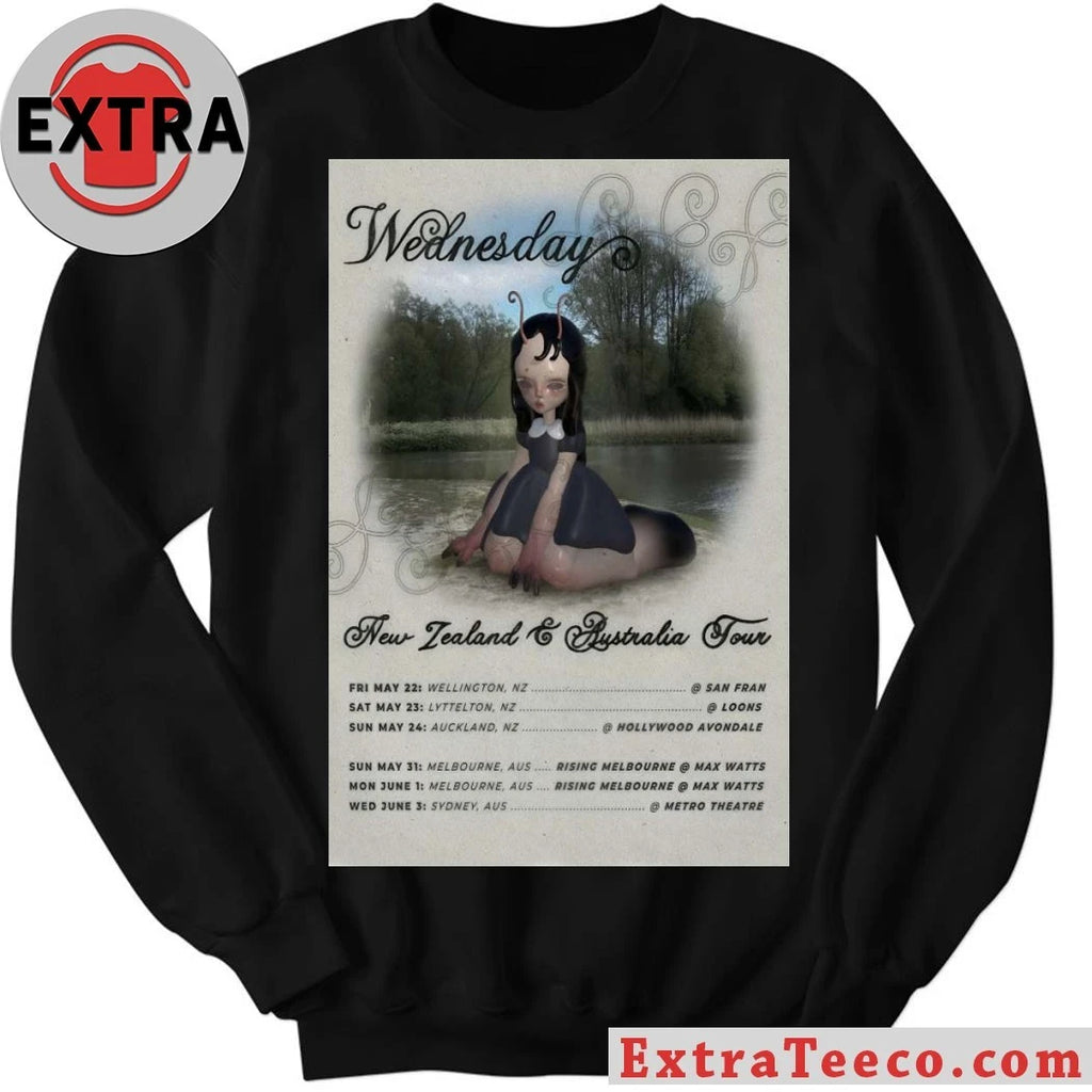 Official Wednesday New Zealand &amp; Australia 2026 Poster Shirt
