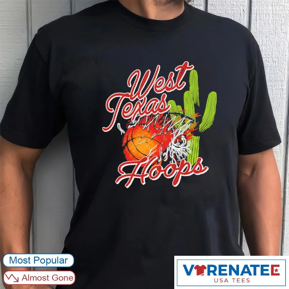 Official West Texas Hoops Texas Tech Red Raiders Baskeball T-Shirt