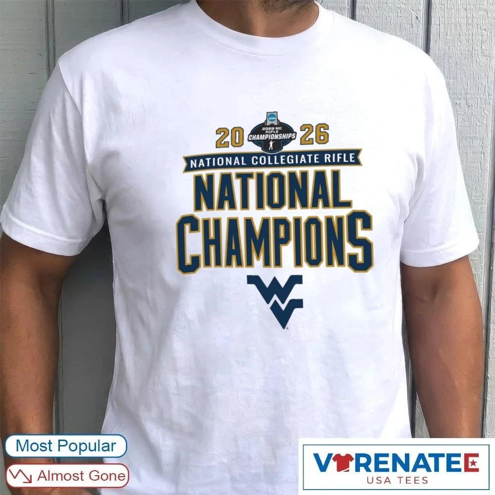 Official West Virginia Mountaineers 2026 NCAA Rifle National Champions T-Shirt
