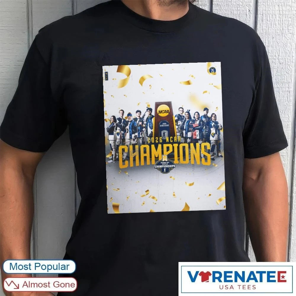 Official West Virginia Mountaineers winning the 2026 NCAA Rifle National Championship Poster T-Shirt