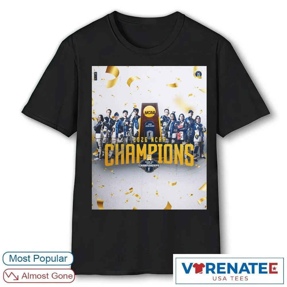 Official West Virginia Mountaineers winning the 2026 NCAA Rifle National Championship Poster T-Shirt