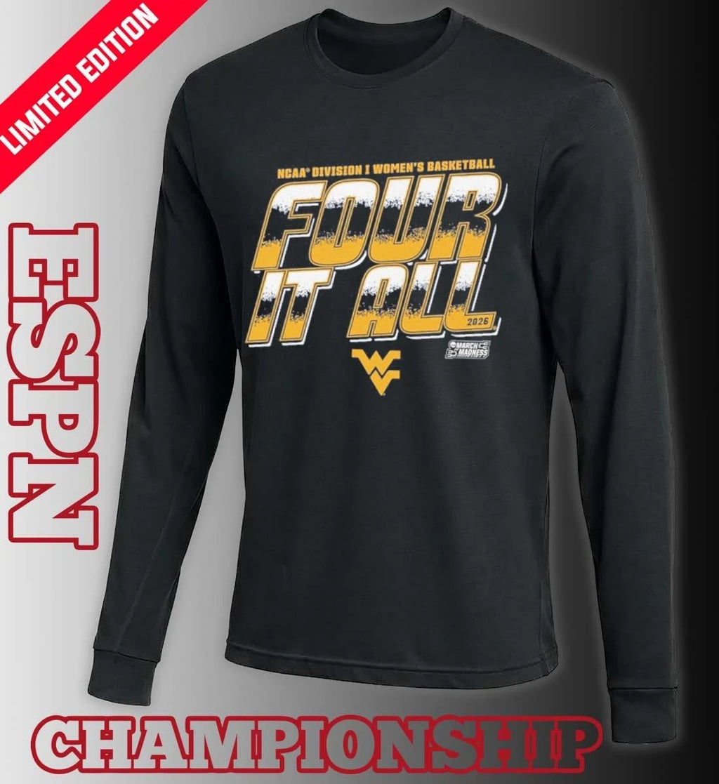 Official West Virginia Women’s Basketball Four It All 2026 March Madness Shirt