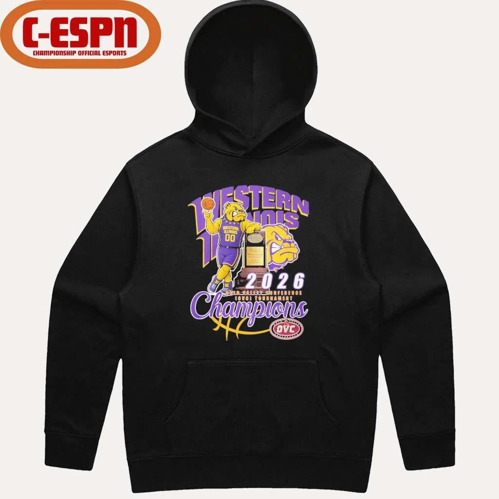 Official Western Illinois Leathernecks Mascot 2026 OVC Basketball Conference Champions Shirt