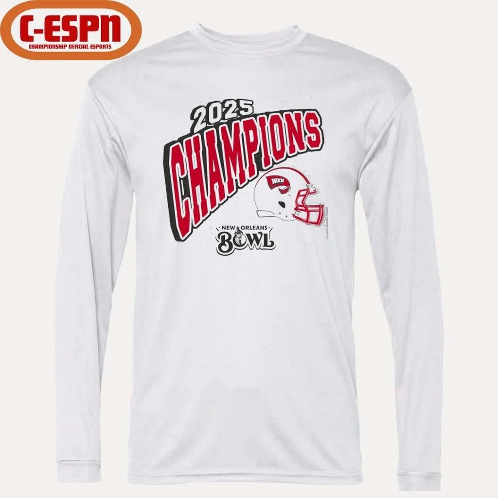 Official Western Kentucky Hilltoppers 2025 New Orleans Bowl Champions Shirt