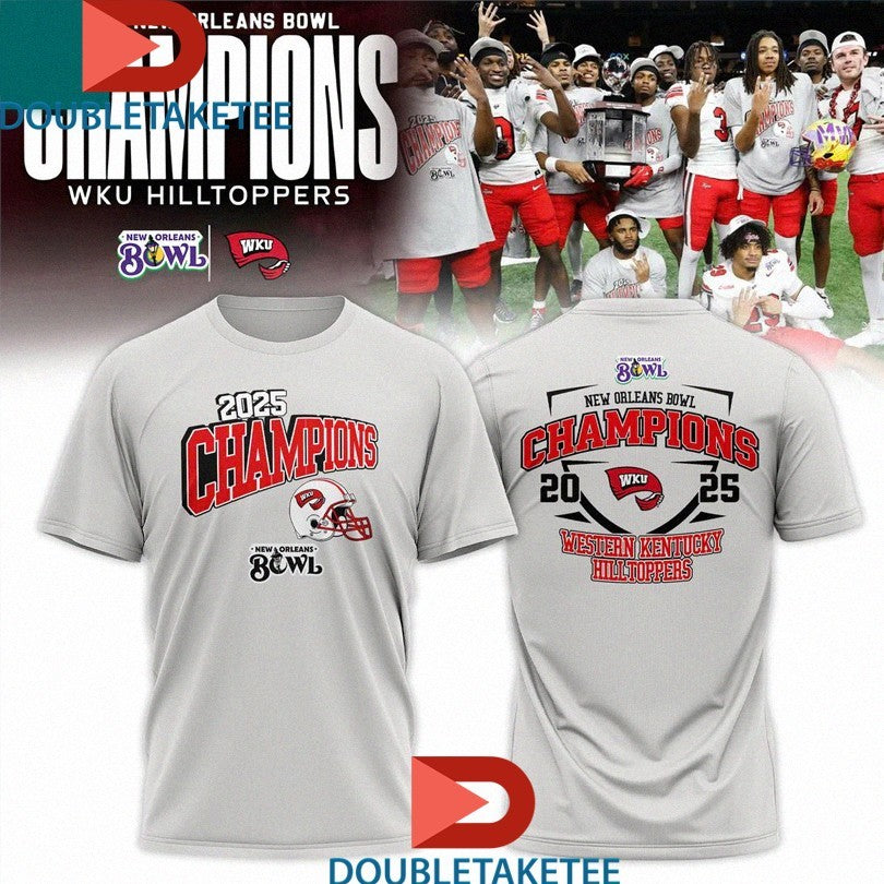 Official Western Kentucky Hilltoppers 2025 New Orleans Bowl Champions Shirts