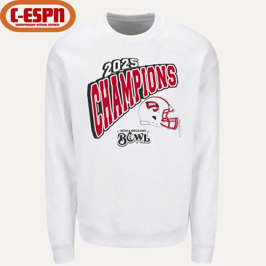 Official Western Kentucky Hilltoppers 2025 New Orleans Bowl Champions Shirt