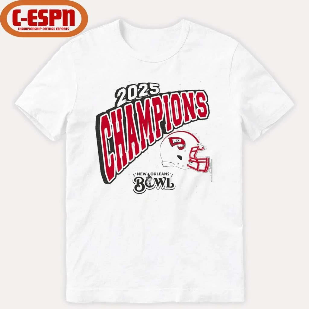 Official Western Kentucky Hilltoppers 2025 New Orleans Bowl Champions Shirt