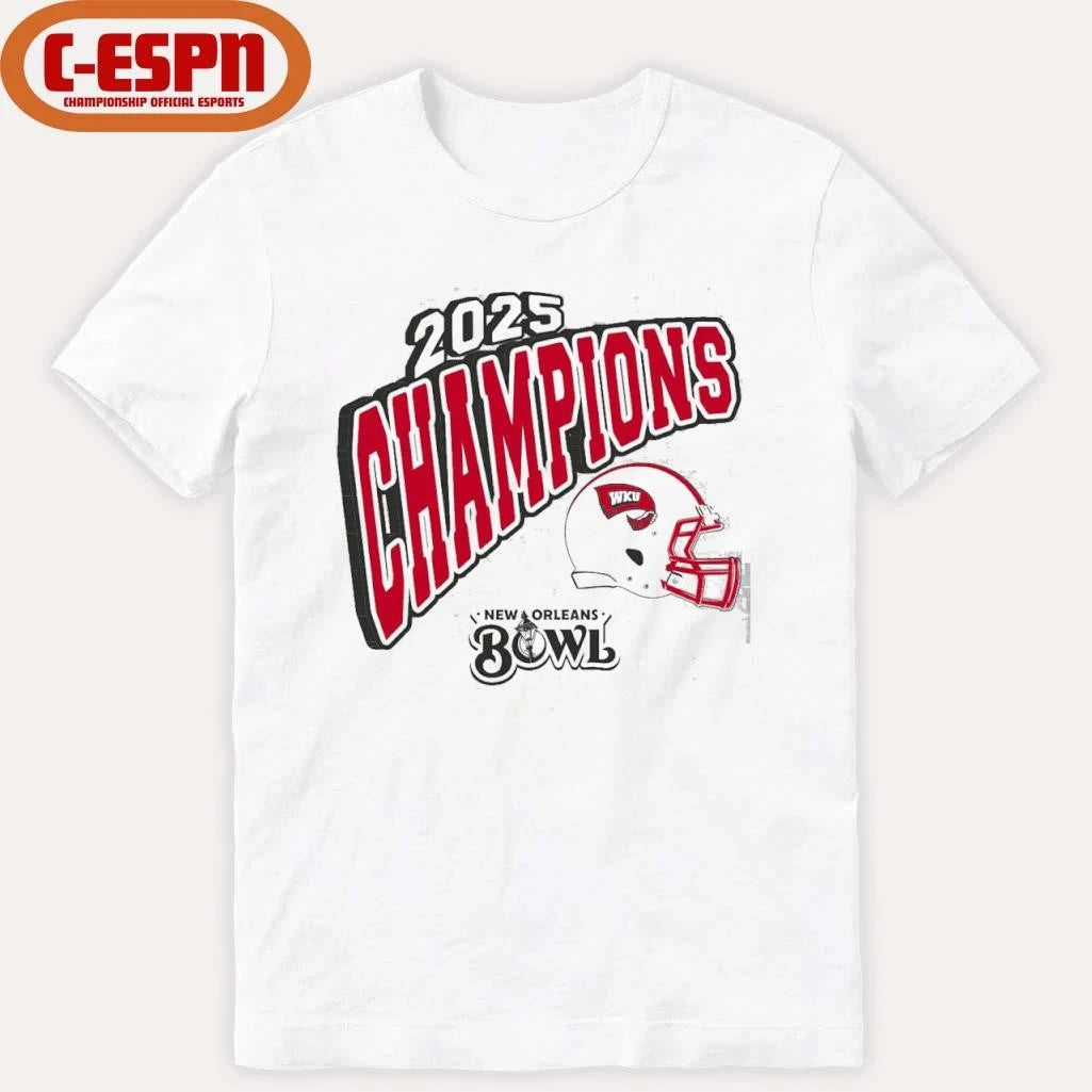 Official Western Kentucky Hilltoppers 2025 New Orleans Bowl Champions Shirt