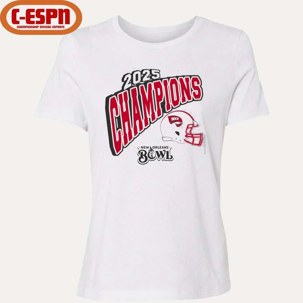 Official Western Kentucky Hilltoppers 2025 New Orleans Bowl Champions Shirt
