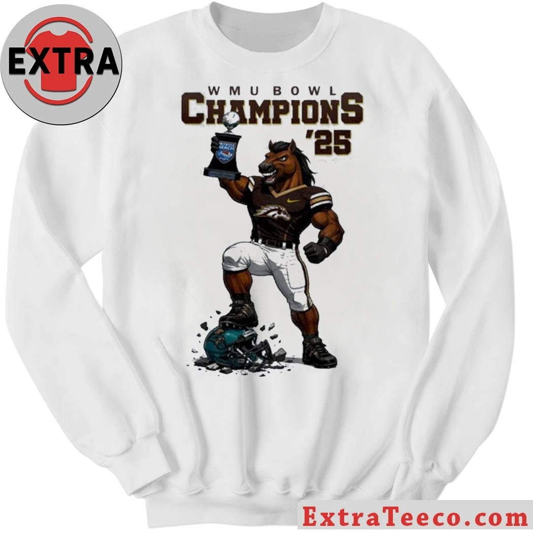 Official Western Michigan WMU Broncos will win the 2025 Myrtle Beach Bowl Logo T-Shirt