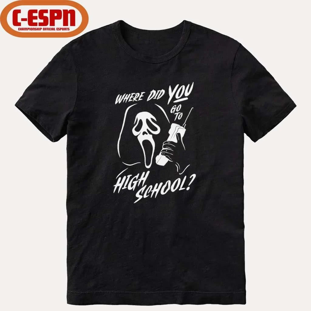 Official Where Did You Go to High School Ghostface Shirt