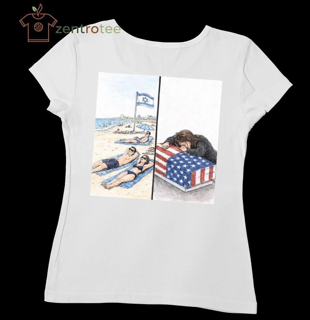 Official While Israelis are enjoying a beach vacation, the wife of an American soldier weeps beside her husband’s coffin tee