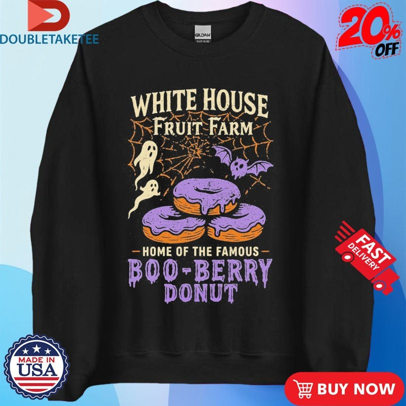 Official White House Fruit Farm Home Of The Famous Boo Berry Donut Halloween Shirts