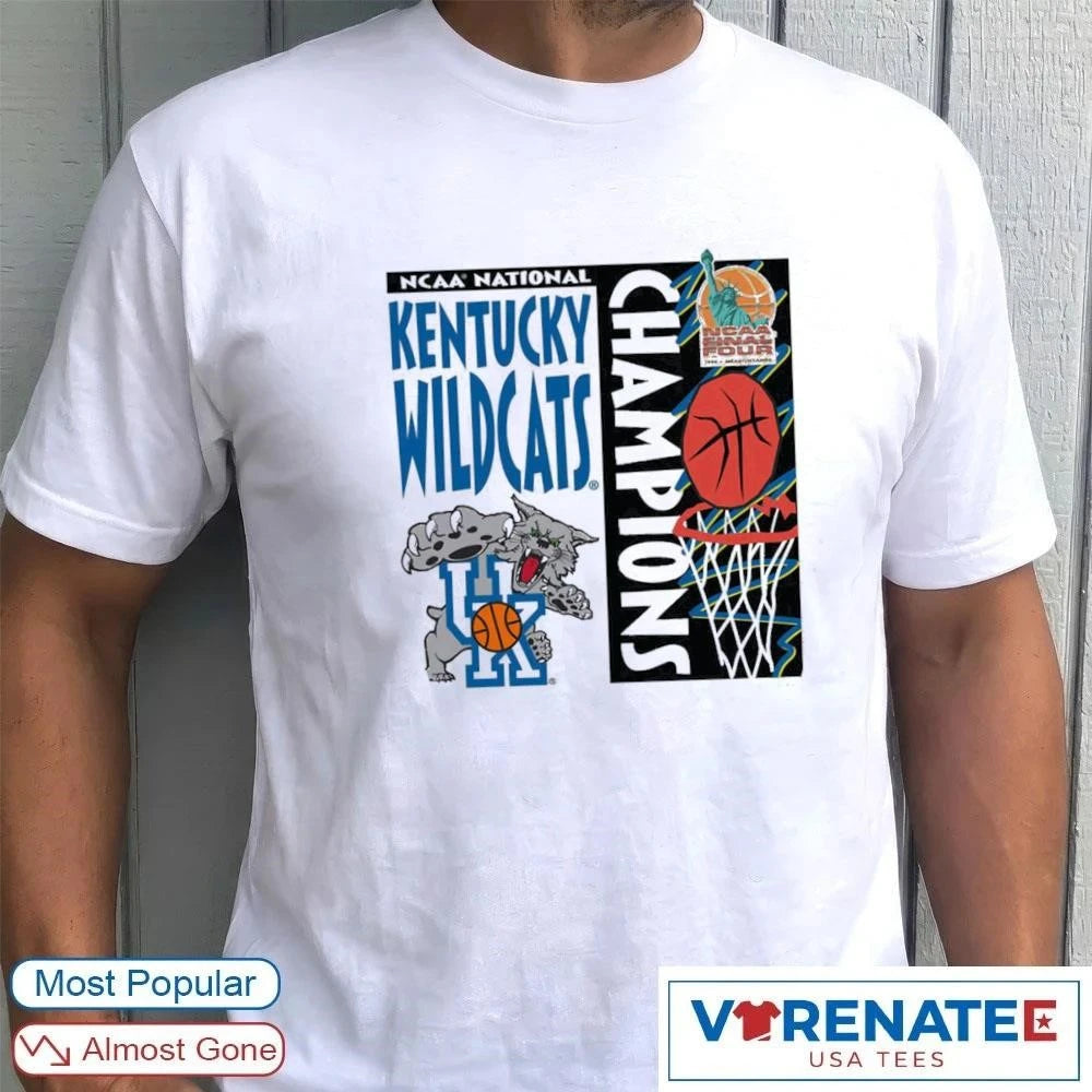 Official White Kentucky Wildcats NCAA Final Four National Champions Legacy basketball – Trending 2026 T-Shirt