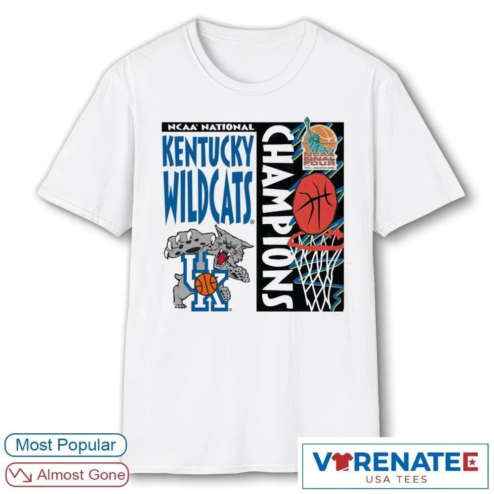Official White Kentucky Wildcats NCAA Final Four National Champions Legacy basketball – Trending 2026 T-Shirt
