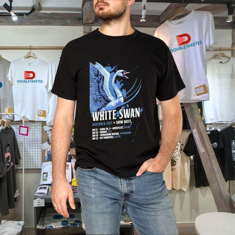Official White Swan November 2025 Tour Show Dates Shirts