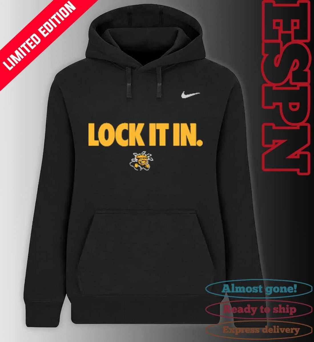 Official Wichita State Basketball Lock It In NCAA Bench Shirt