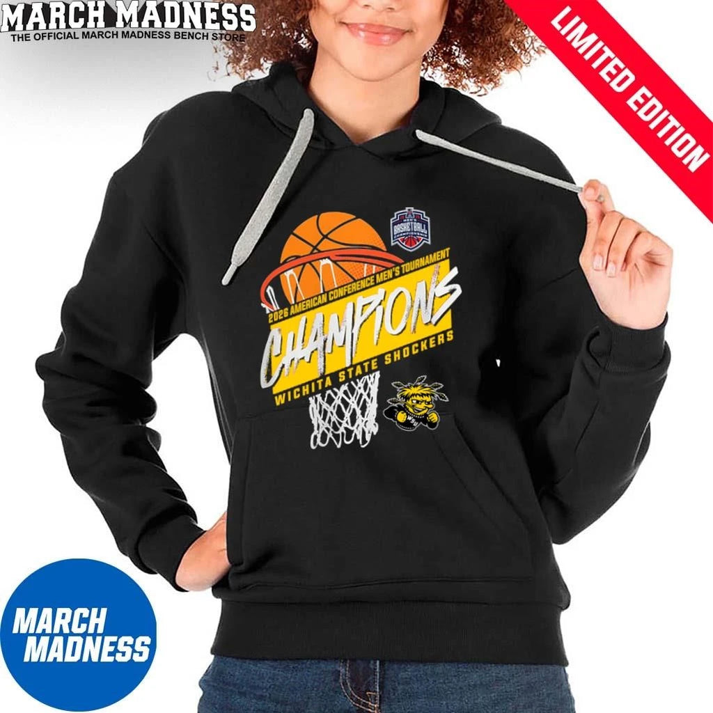 Official Wichita State Men’s Basketball American Conference Tournament Champions Basket Shirt