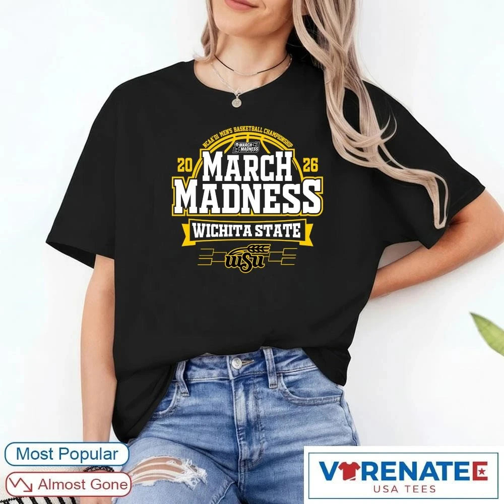 Official Wichita State Shockers 2026 NCAA DI Men’s Basketball Championship March Madness Bound T-Shirt