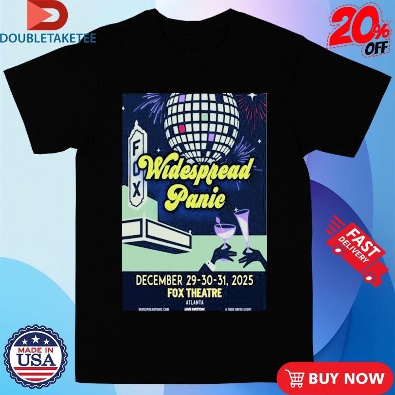 Official Widespread Panic Fox Theatre Dec 29-31 2025 Atlanta Shirts