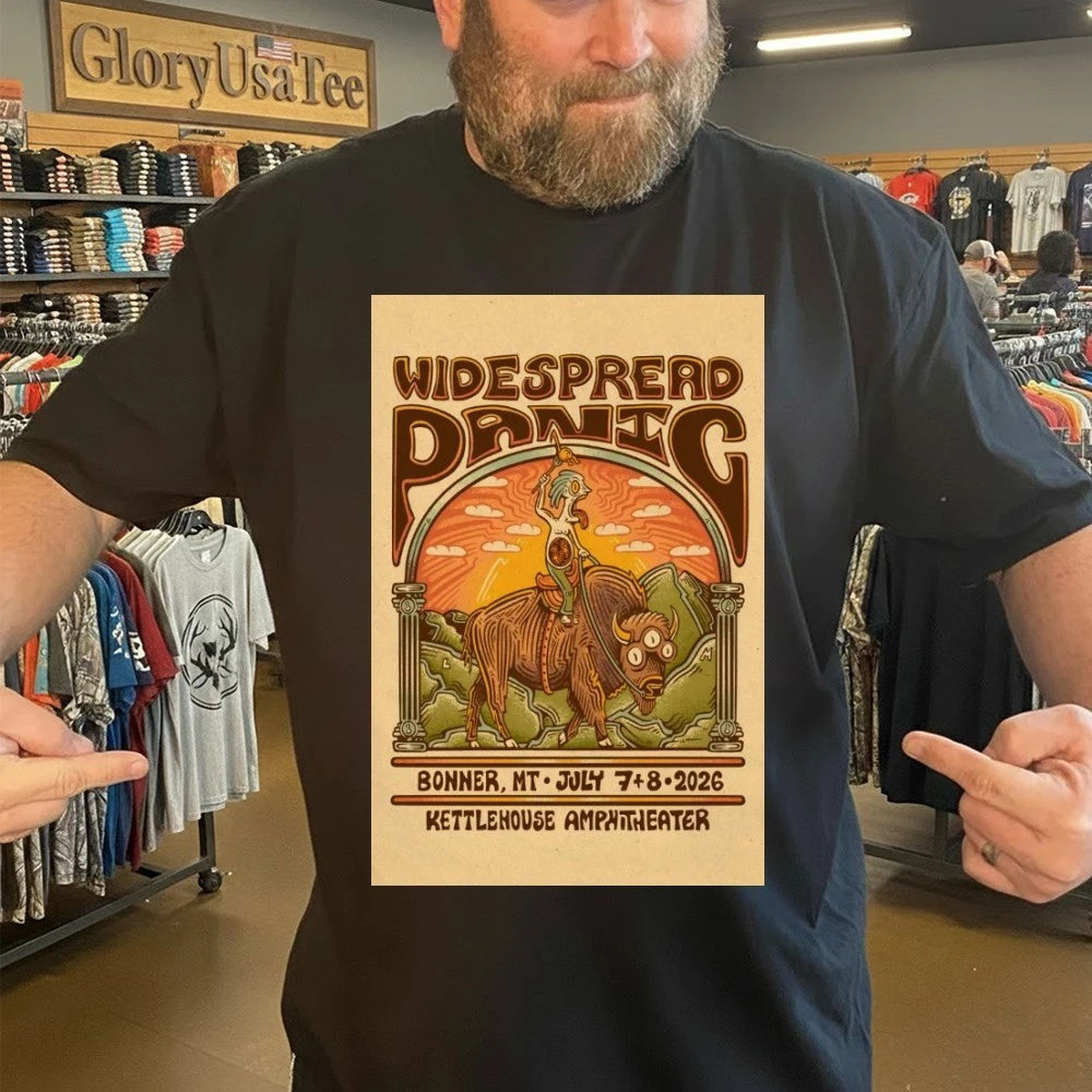 Official Widespread Panic KettleHouse Amphitheater In Bonner MT Jul 7-8 2026 Poster Shirt
