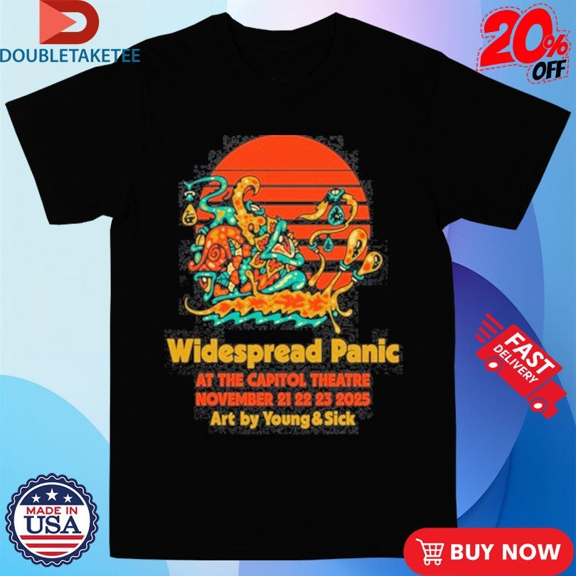 Official Widespread Panic Nov 21-23, 2025 At The Capitol Theatre Shirts
