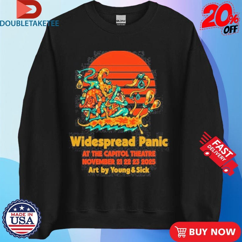 Official Widespread Panic Nov 21-23, 2025 At The Capitol Theatre Shirts