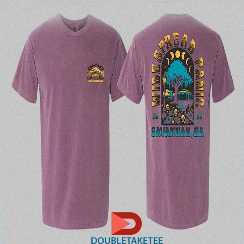 Official Widespread Panic Savannah Georgia At Enmarket Arena On October 31 And November 1 2025 Skulls Shirts