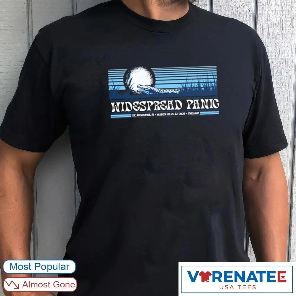 Official Widespread Panic at Saint Augustine Amphitheatre March 20-22, 2026 Event T-Shirt