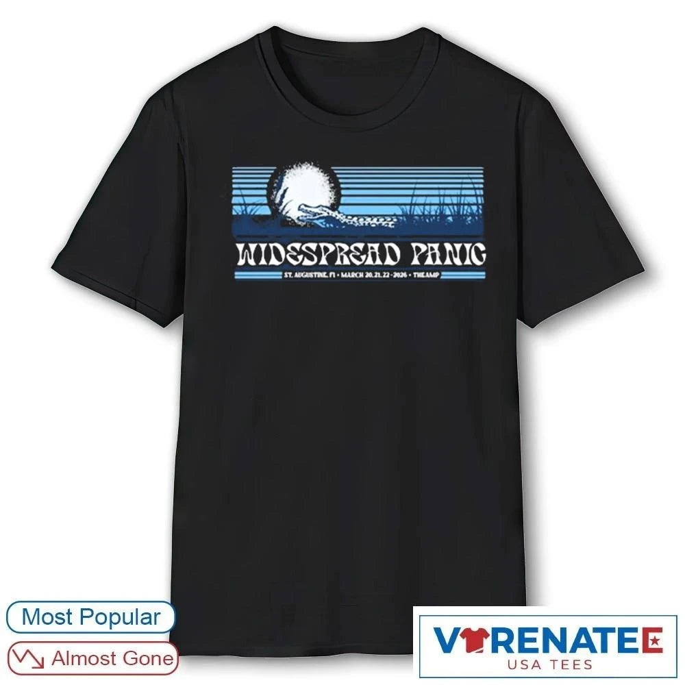 Official Widespread Panic at Saint Augustine Amphitheatre March 20-22, 2026 Event T-Shirt