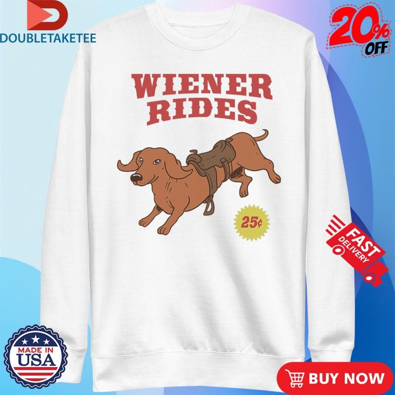 Official Wiener Rides Dog Shirts