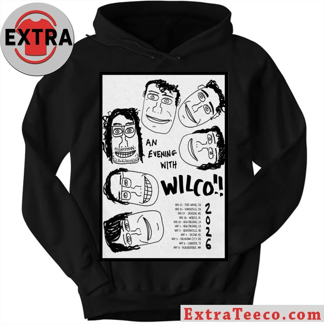 Official Wilco Spring 2026 Tour Poster T-Shirt