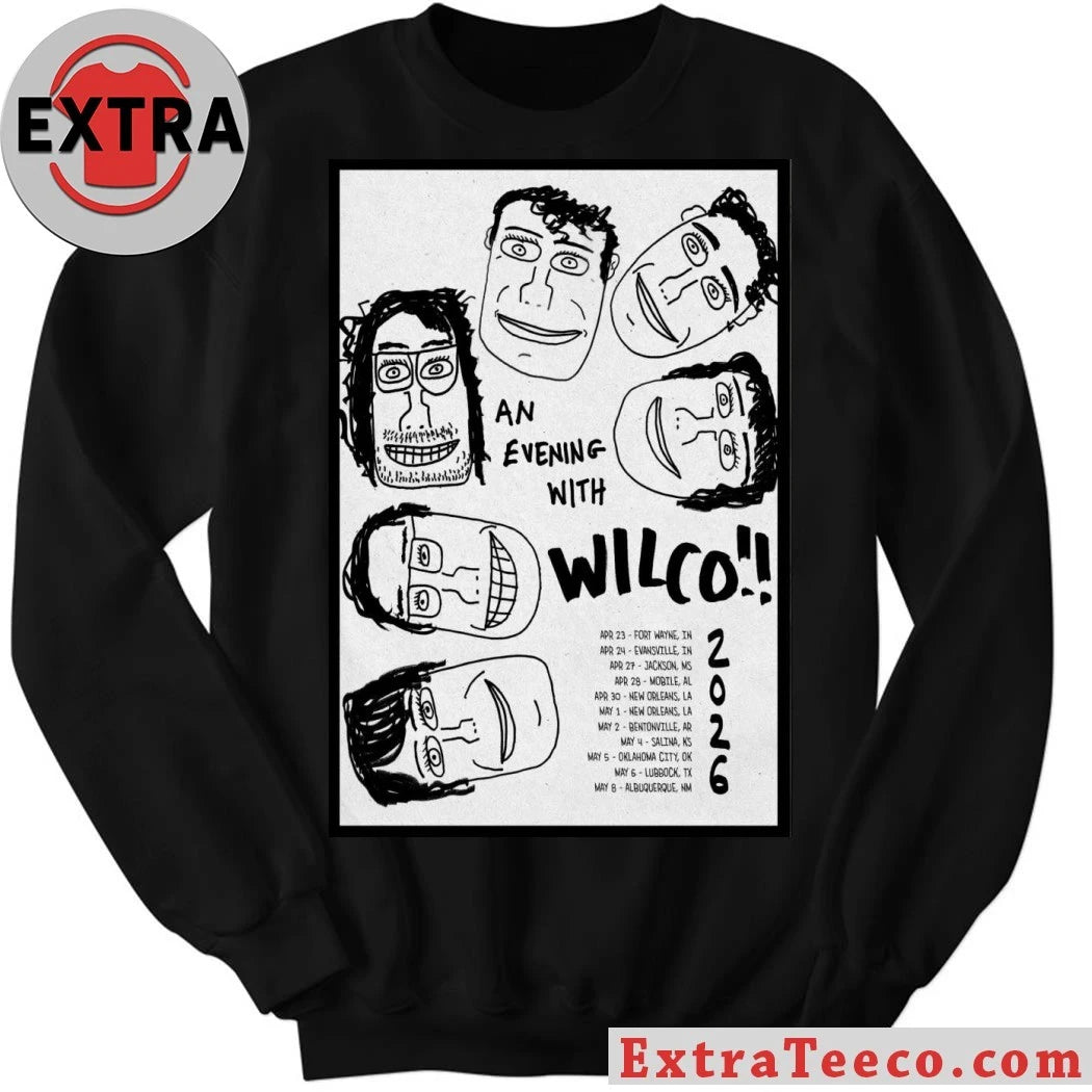 Official Wilco Spring 2026 Tour Poster T-Shirt