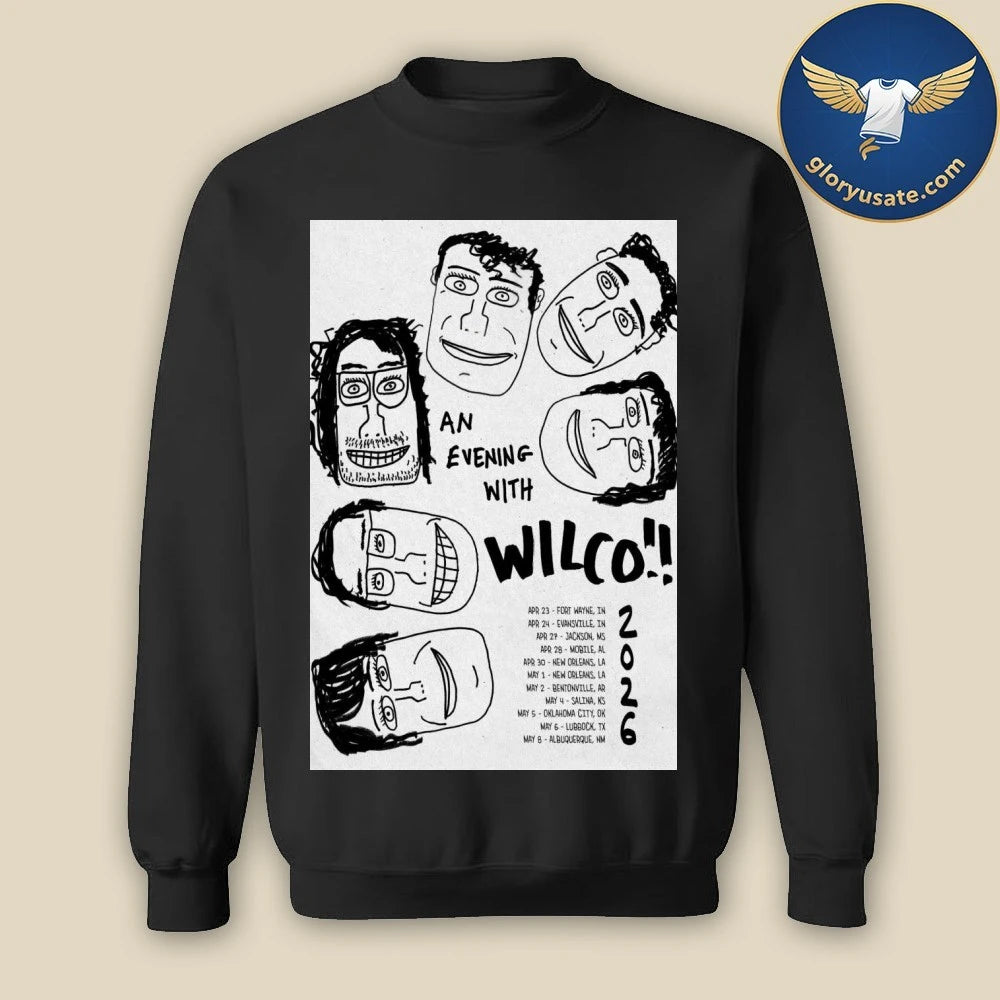 Official Wilco Spring 2026 Tour Poster Shirt