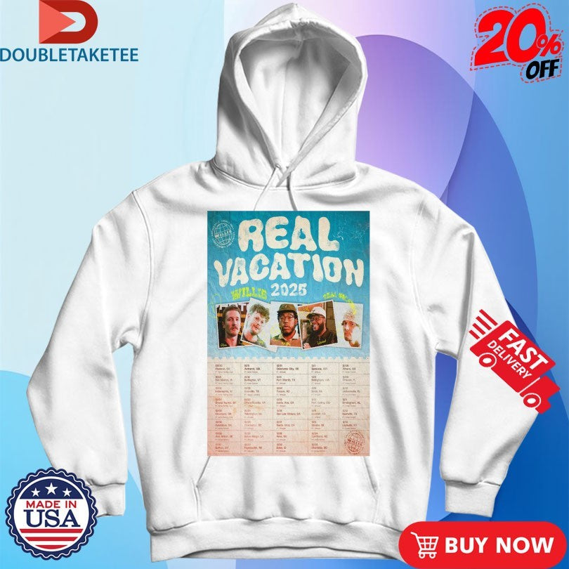 Official Willis Vacation Tour 2025 Dates Shirts