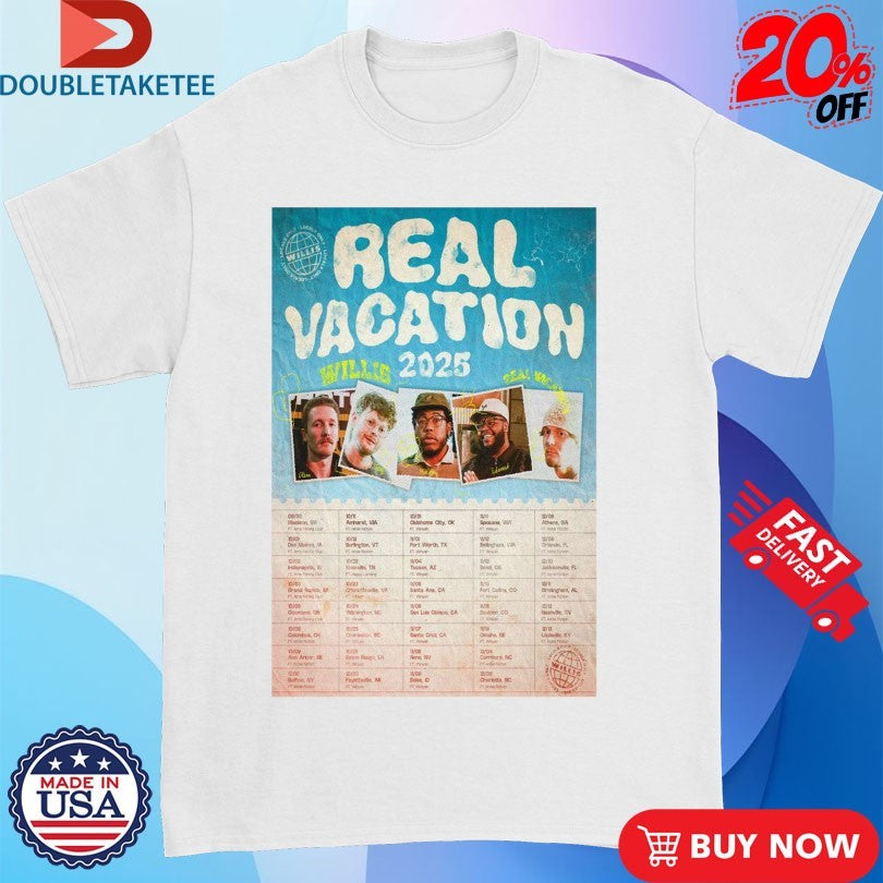 Official Willis Vacation Tour 2025 Dates Shirts